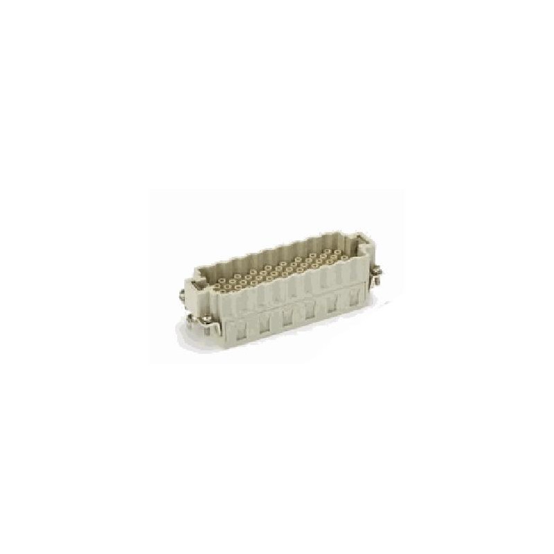Insert HEEE, Raccordement à Sertir, femelle, 72 pin, 16A, Polycarbonate, 24B 